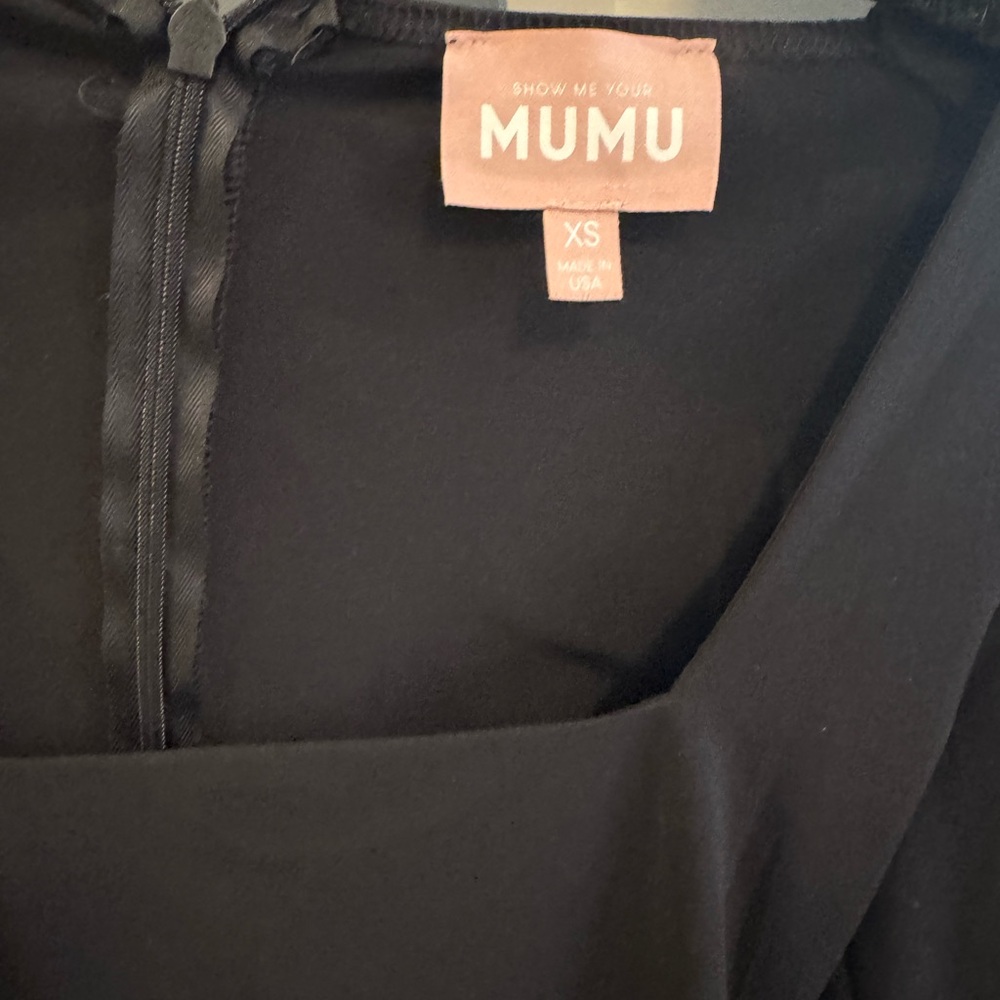 Mumu Black Long Sleeve Bodysuit